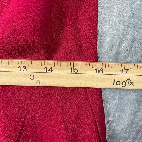 Dress the Population Catalina Cocktail Dress Large Red Pockets Fit & Flare New - Picture 10 of 12